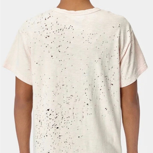 AMIRI Other - Amiri shotgun distressed light pink t-shirt size large